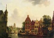 unknow artist European city landscape, street landsacpe, construction, frontstore, building and architecture. 169 oil painting picture wholesale